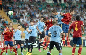 ESPANA ELIMINADA POR URUGUAY